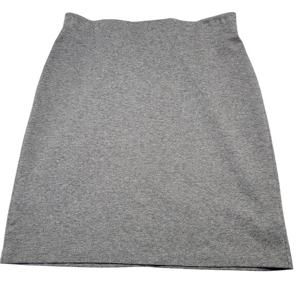 Old Navy Gray Heather Mini Skirt Stretch Tube Elastic Waist Pull-On Women Size M - Picture 1 of 9